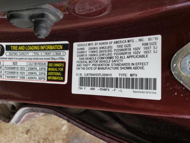 5J8TB4H53FL028415 2015 Acura Rdx Technology