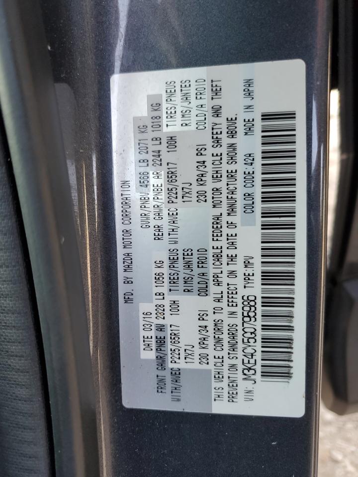 JM3KE4CY5G0795986 2016 Mazda Cx-5 Touring