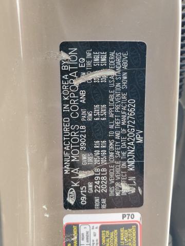 2016 Kia Soul VIN: KNDJN2A20G7276620 Lot: 59473964