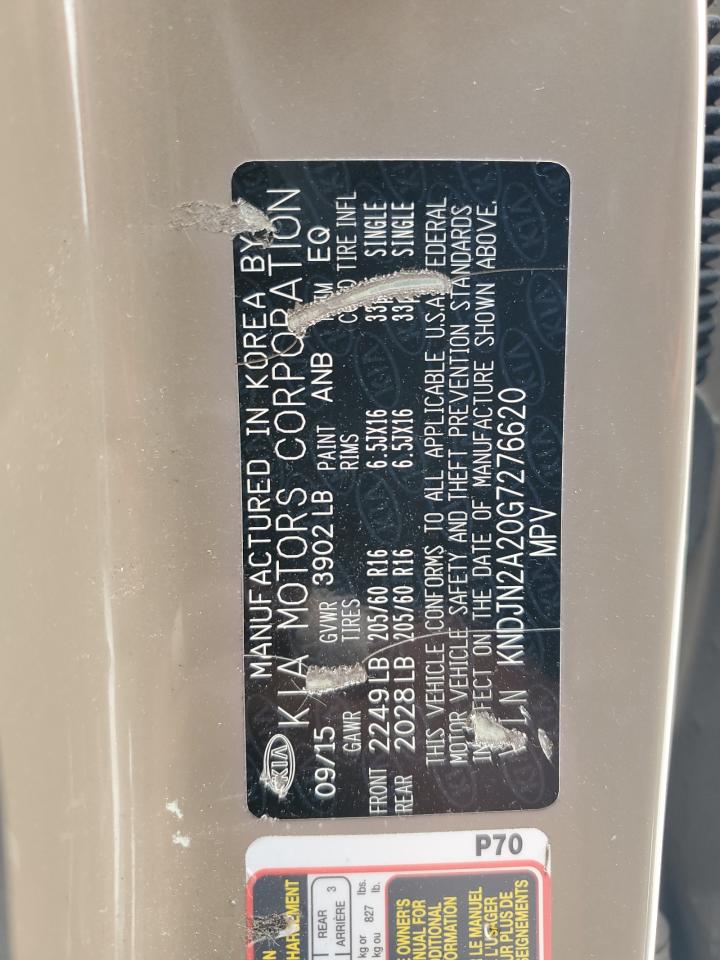 KNDJN2A20G7276620 2016 Kia Soul