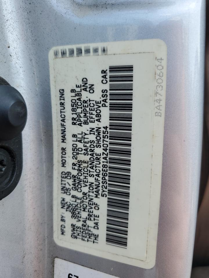 5Y2SP6E81AZ407554 2010 Pontiac Vibe