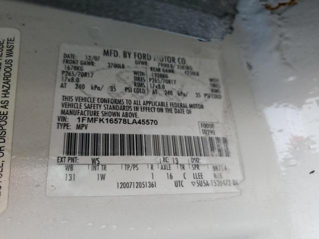 2008 Ford Expedition El Xlt VIN: 1FMFK16578LA45570 Lot: 60913884