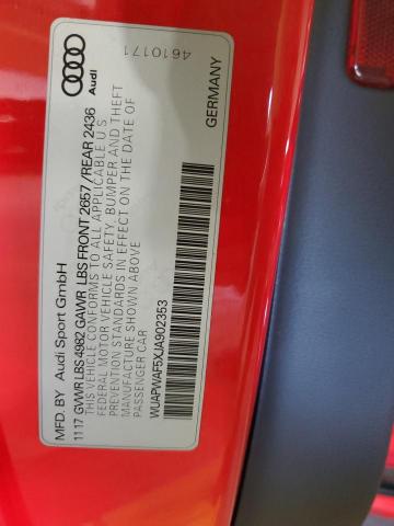 2018 AUDI RS5 WUAPWAF5XJA902353