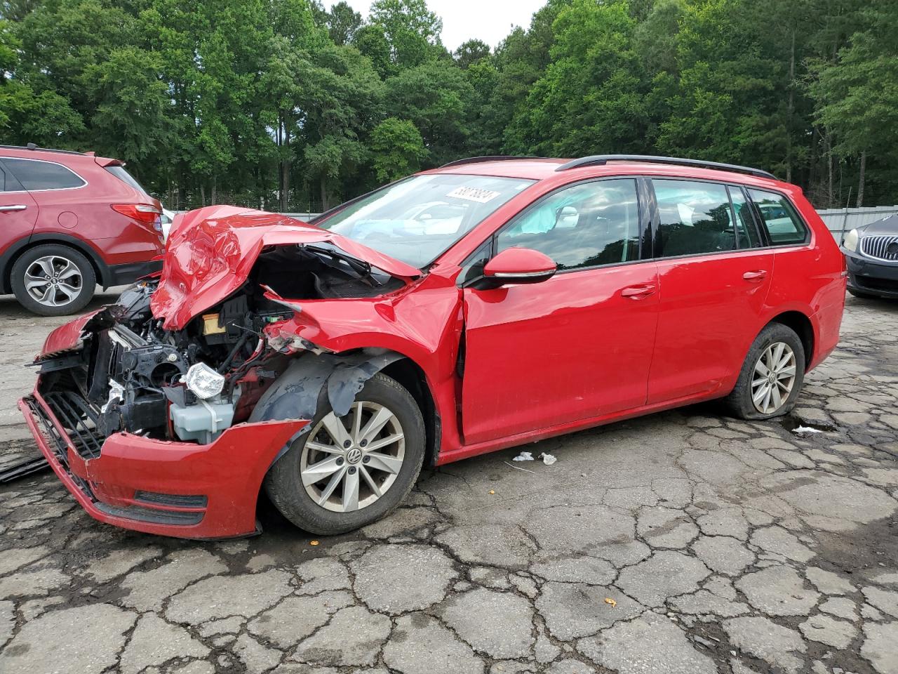 2017 Volkswagen Golf Sportwagen S vin: 3VWC17AU2HM504897