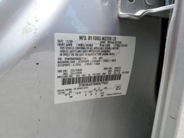 2010 Ford Flex Limited VIN: 2FMHK6DT0ABA79461 Lot: 61295514