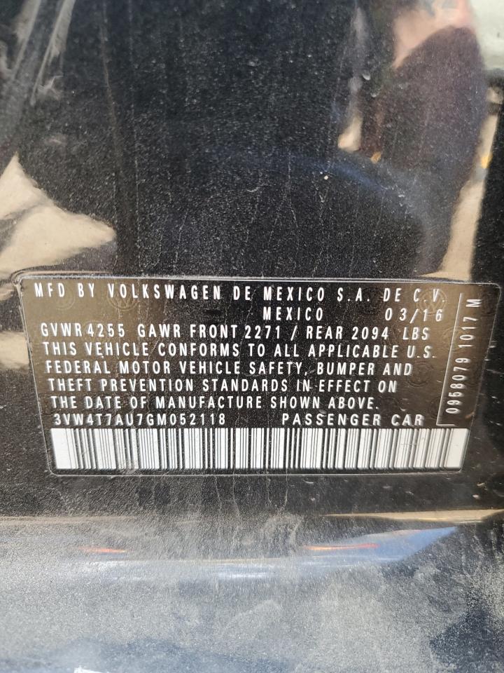 3VW4T7AU7GM052118 2016 Volkswagen Gti S/Se