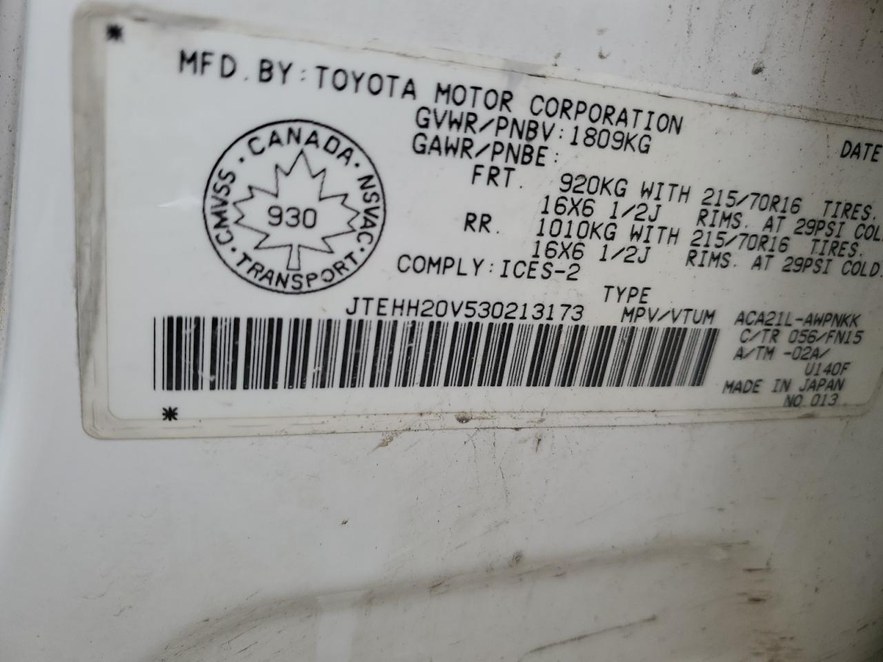 JTEHH20V530213173 2003 Toyota Rav4