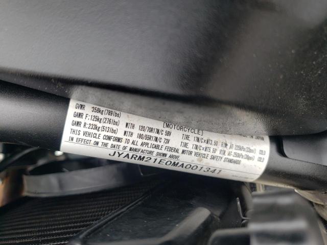 2021 YAMAHA XSR700 - JYARM21E0MA001341