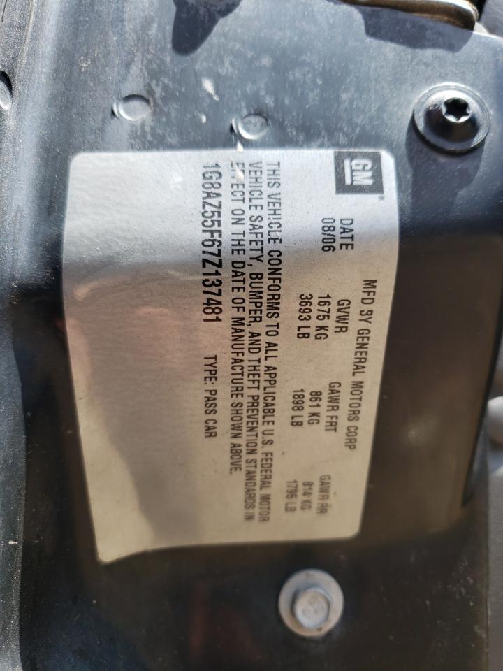 1G8AZ55F67Z137481 2007 Saturn Ion Level 2