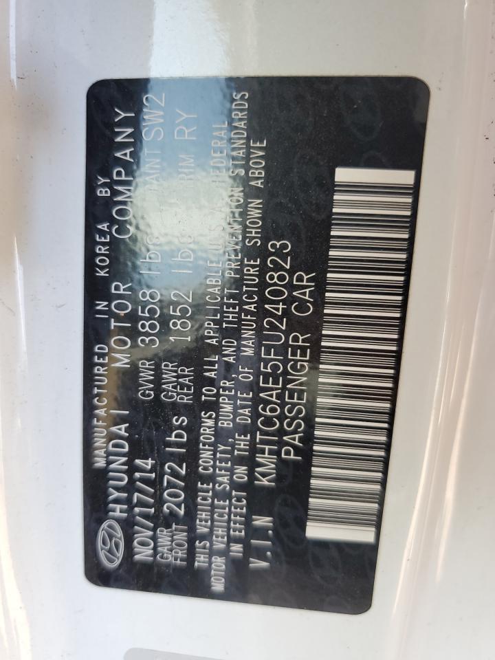 KMHTC6AE5FU240823 2015 Hyundai Veloster Turbo