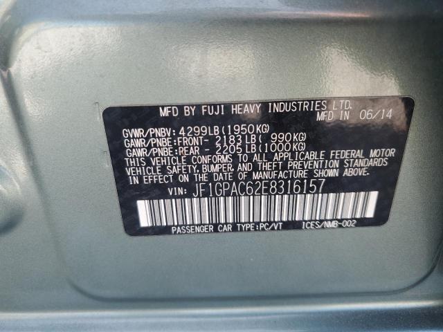 2014 Subaru Impreza Premium VIN: JF1GPAC62E8316157 Lot: 60679784