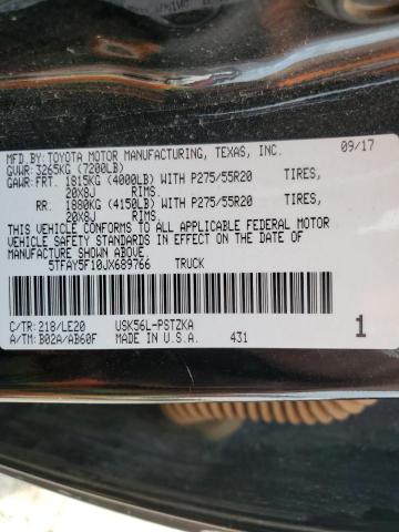 2018 Toyota Tundra Crewmax 1794 VIN: 5TFAY5F10JX689766 Lot: 57051484