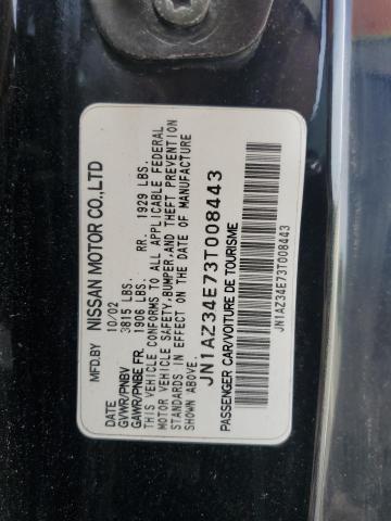 2003 Nissan 350Z Coupe VIN: JN1AZ34E73T008443 Lot: 59020244