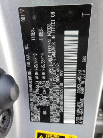 2017 Toyota Highlander Limited VIN: 5TDYZRFH6HS227518 Lot: 57098984