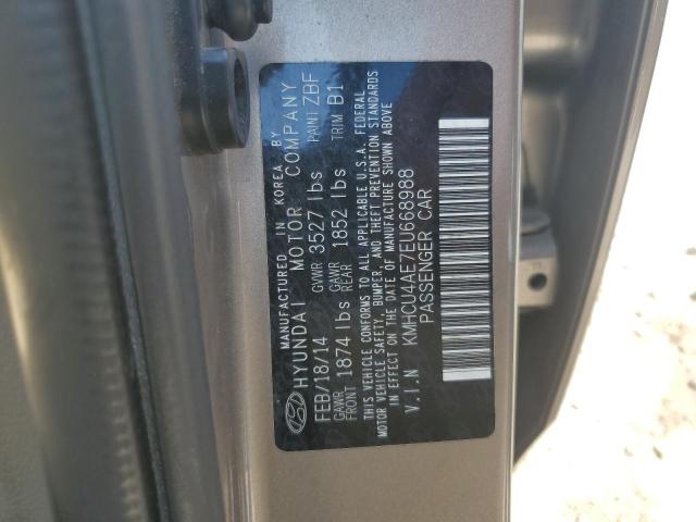 KMHCU4AE7EU668988 2014 Hyundai Accent Gls