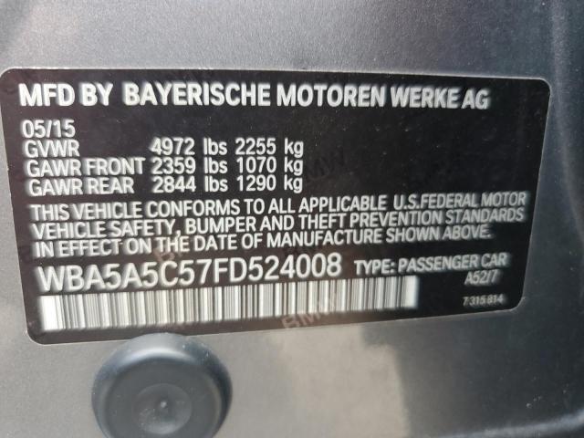 2015 BMW 528 I VIN: WBA5A5C57FD524008 Lot: 60241684