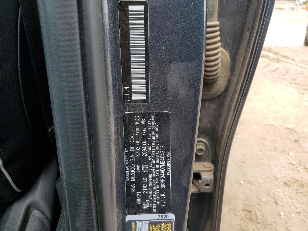 3KPF34AD7ME404212 2021 Kia Forte Gt Line