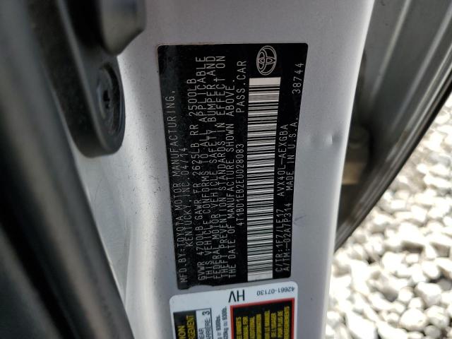 2014 Toyota Avalon Hybrid VIN: 4T1BD1EB2EU028083 Lot: 59829414