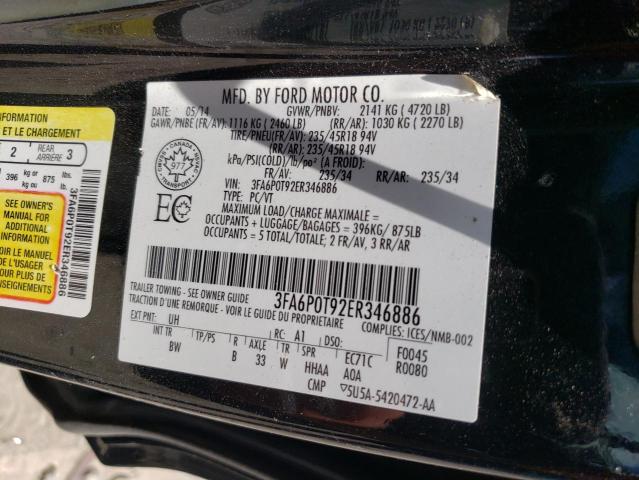 VIN 3FA6P0T92ER346886 2014 Ford Fusion, SE no.12