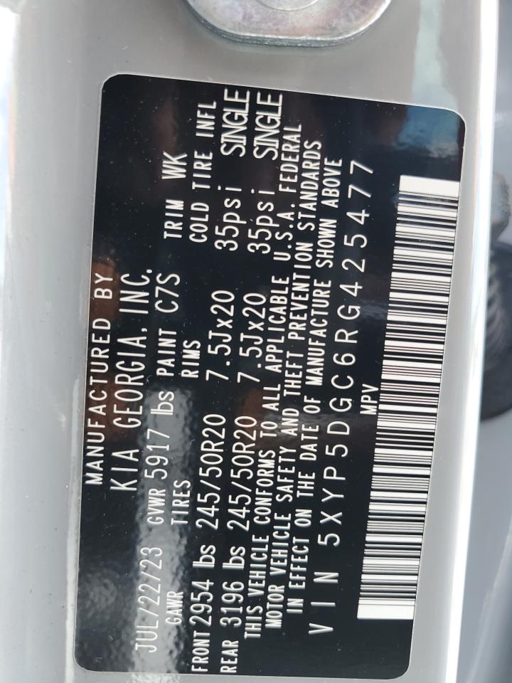 5XYP5DGC6RG425477 2024 Kia Telluride Sx