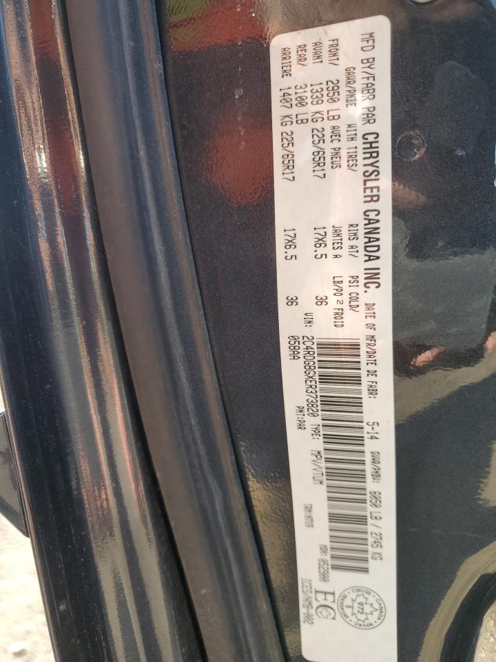 2C4RDGBGXER373820 2014 Dodge Grand Caravan Se