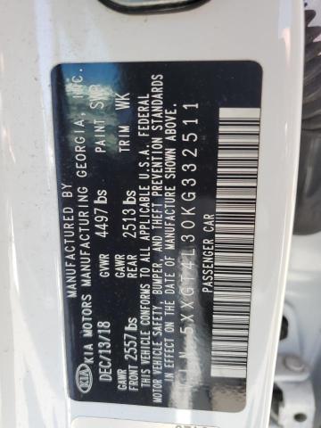 2019 Kia Optima Lx VIN: 5XXGT4L30KG332511 Lot: 58269324