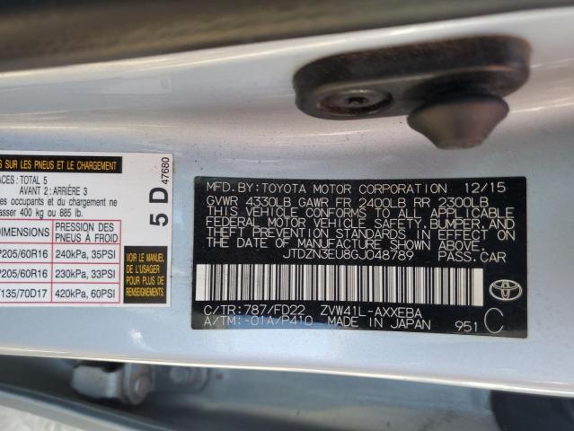 2016 Toyota Prius V VIN: JTDZN3EU8GJ048789 Lot: 57931324