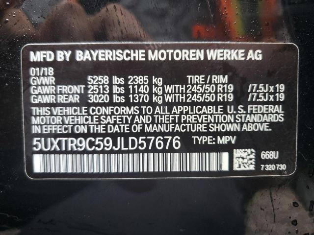 2018 BMW X3 XDRIVE3 - 5UXTR9C59JLD57676