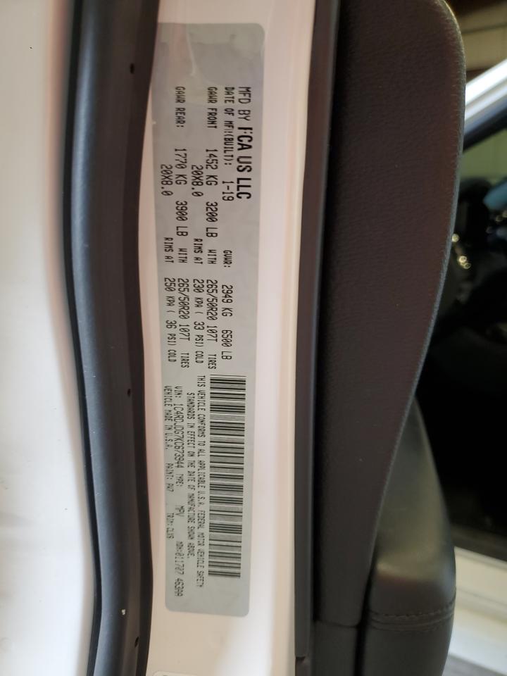 1C4RDJDG7KC673944 2019 Dodge Durango Gt