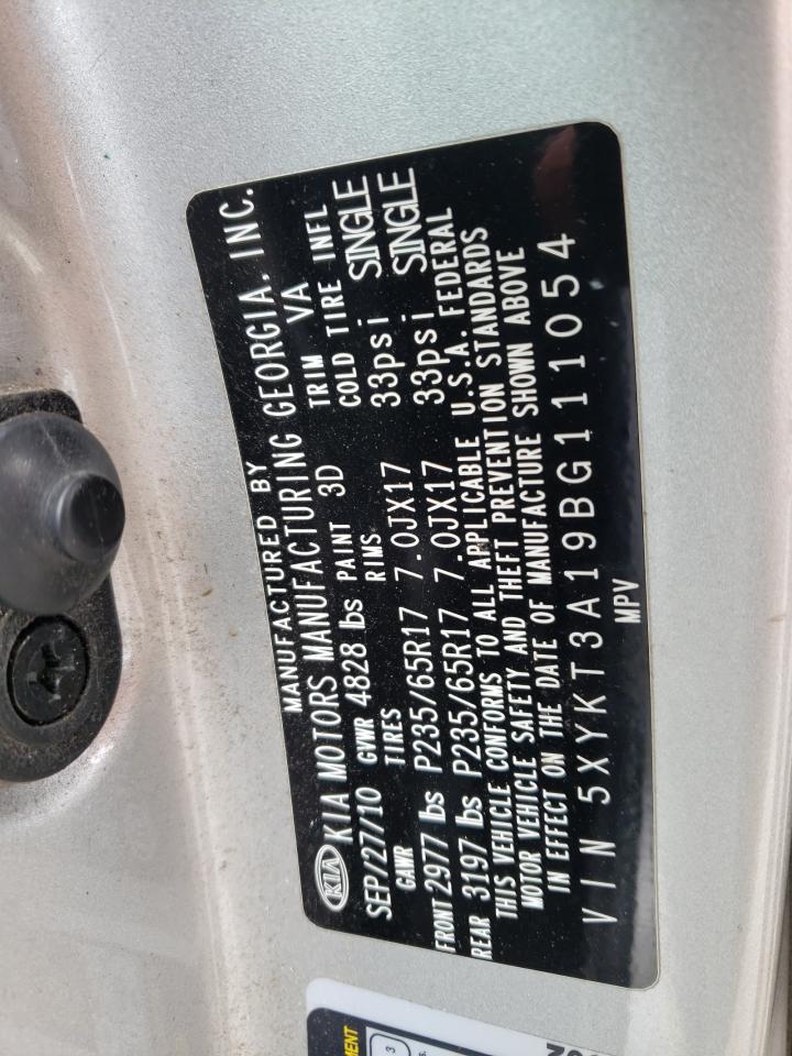 5XYKT3A19BG111054 2011 Kia Sorento Base