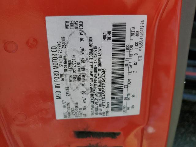 2007 Ford Ranger Super Cab VIN: 1FTZR45E57PA94046 Lot: 59008414