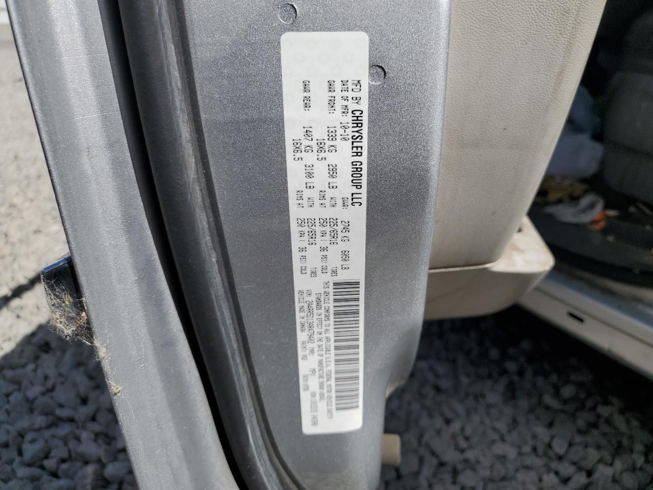 2A4RR5D13AR479402 2010 Chrysler Town & Country Touring