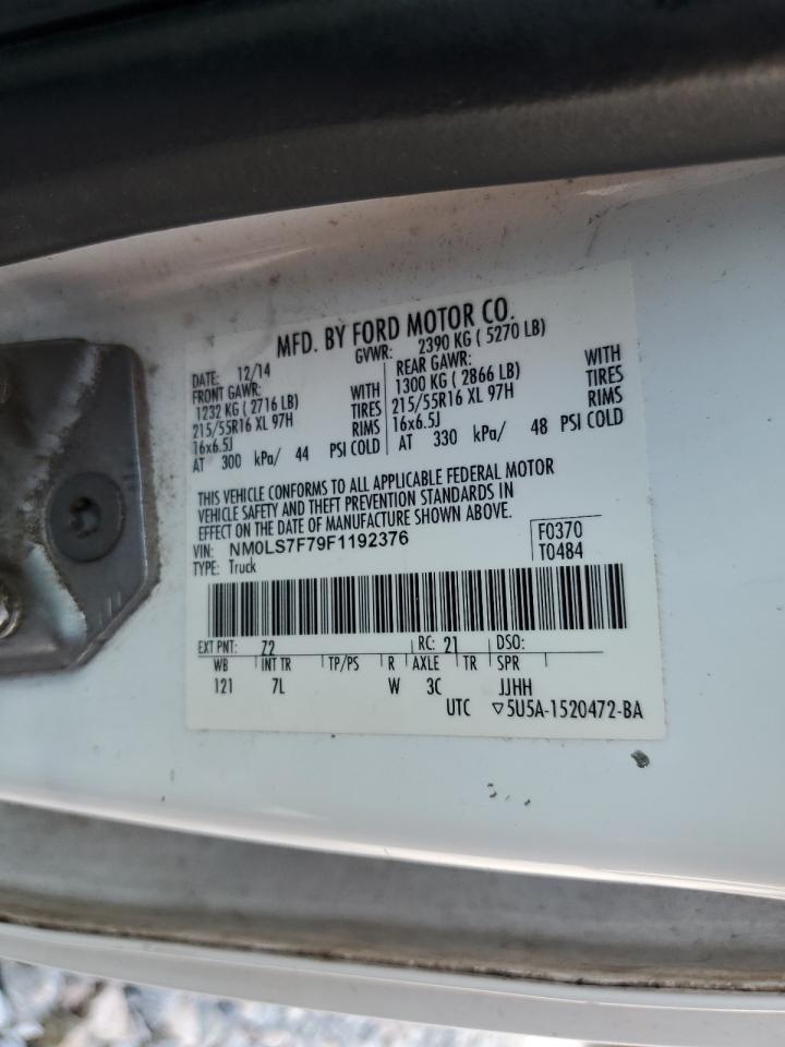 NM0LS7F79F1192376 2015 Ford Transit Connect Xlt