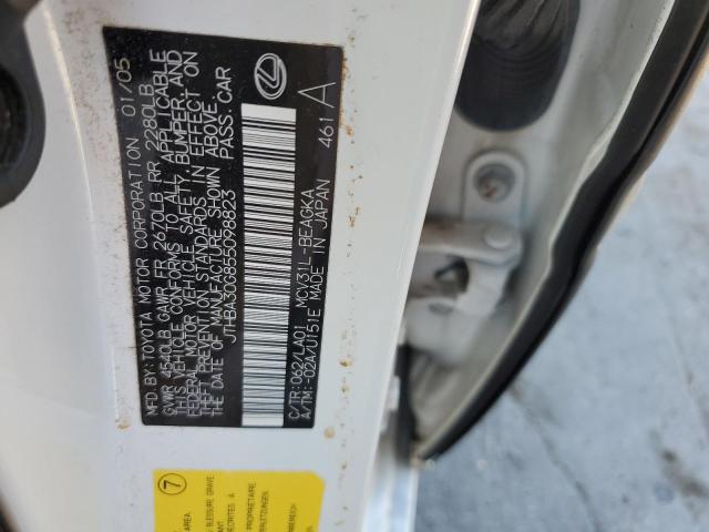 2005 Lexus Es 330 VIN: JTHBA30G855098823 Lot: 58332924