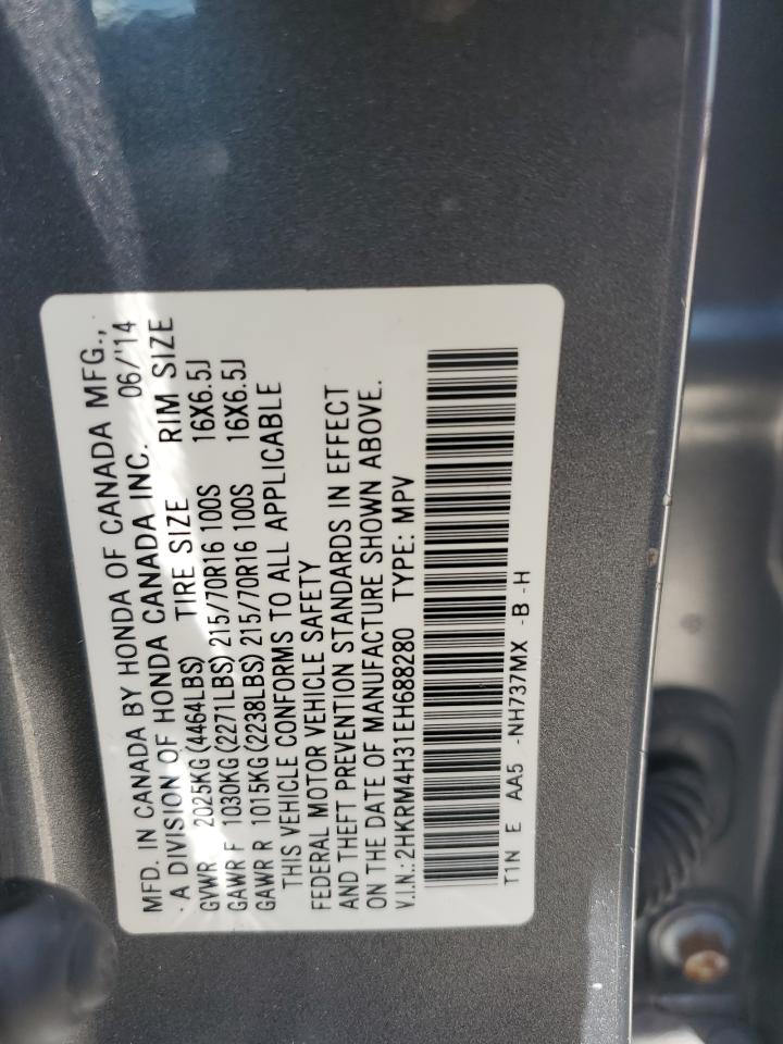 2HKRM4H31EH688280 2014 Honda Cr-V Lx
