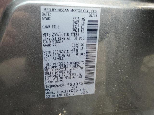 2020 NISSAN PATHFINDER - 5N1DR2BN0LC583938
