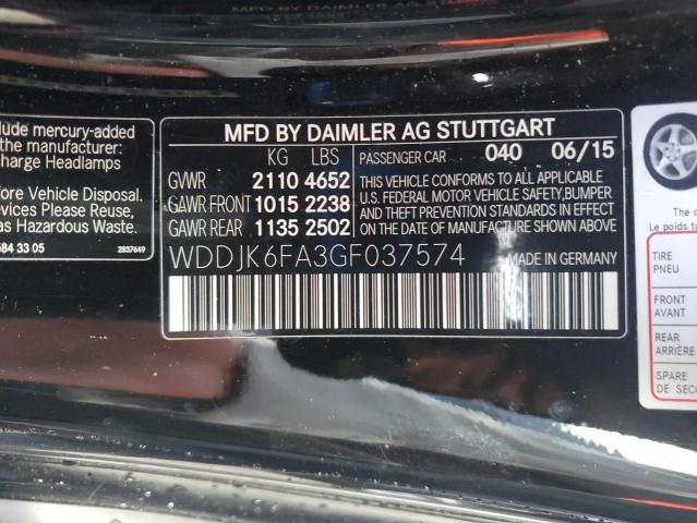 WDDJK6FA3GF037574 2016 Mercedes-Benz Sl 400