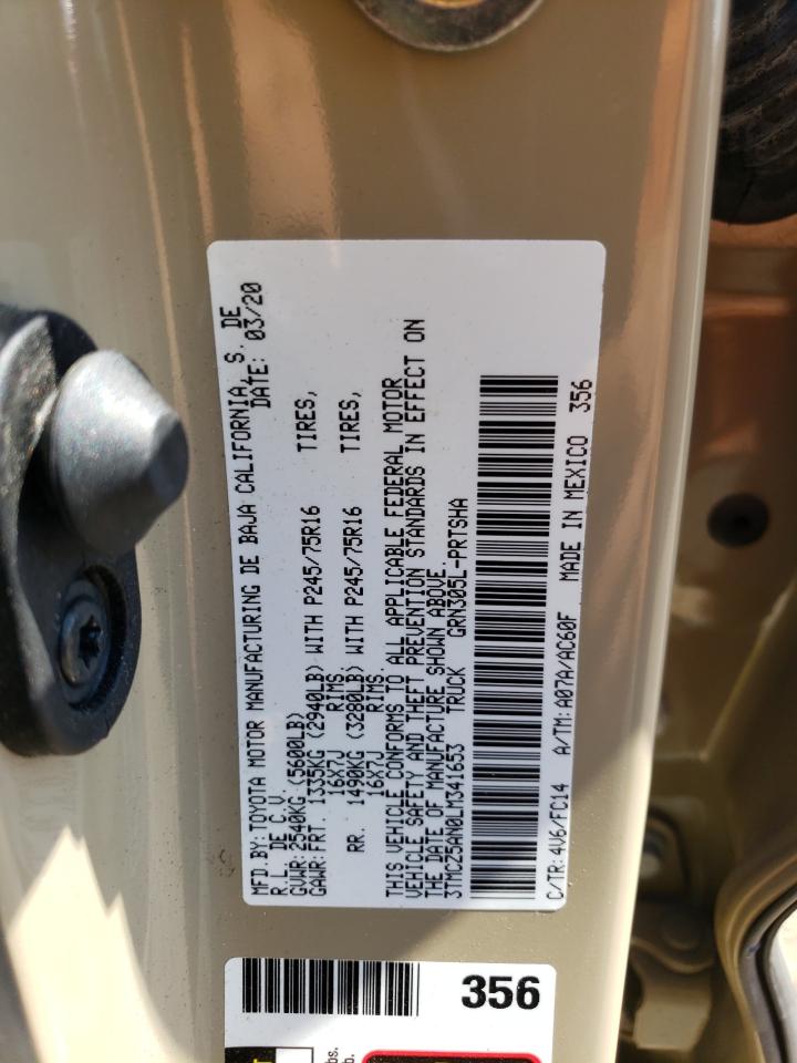 3TMCZ5AN0LM341653 2020 Toyota Tacoma Double Cab