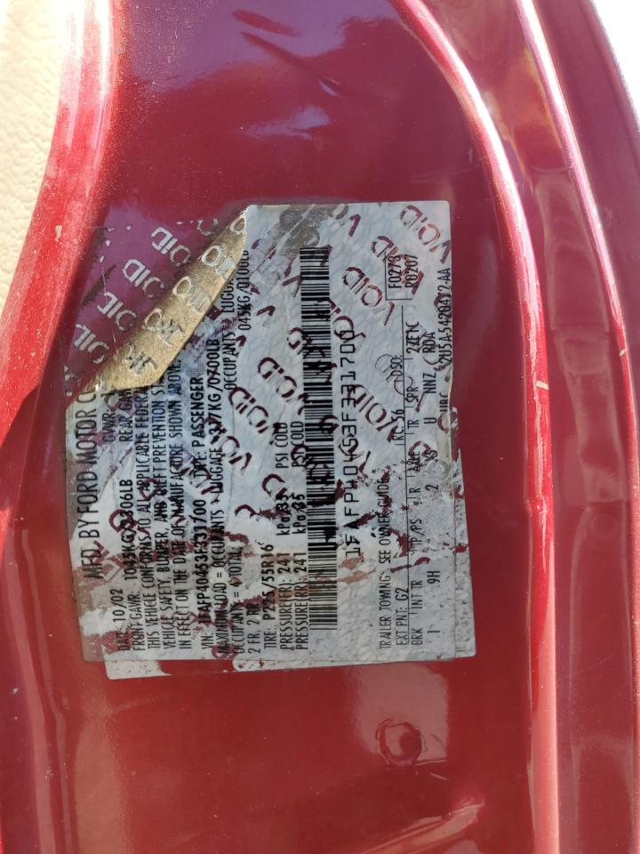 1FAFP40453F331700 2003 Ford Mustang