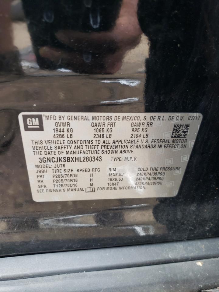 3GNCJKSBXHL280343 2017 Chevrolet Trax Ls