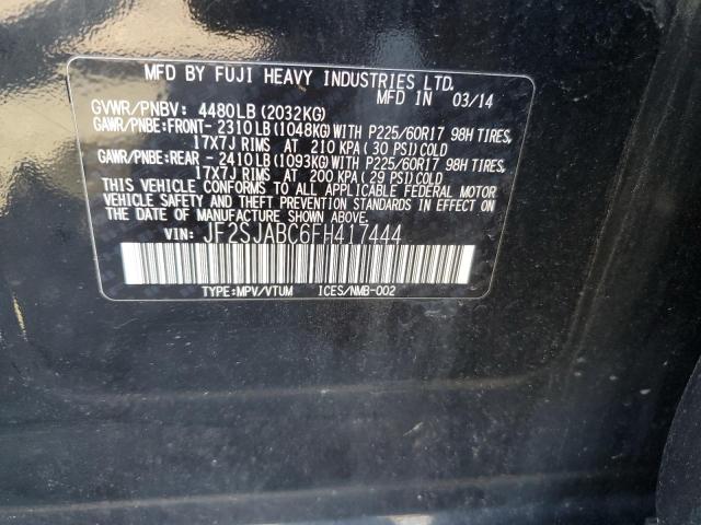 2015 Subaru Forester 2.5I VIN: JF2SJABC6FH417444 Lot: 57664194