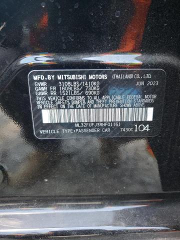 2024 Mitsubishi Mirage G4 Es VIN: ML32FUFJ3RHF01161 Lot: 60053184