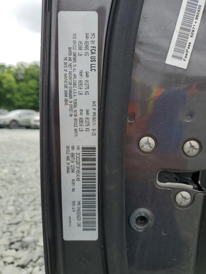 2C3CDZBT3FH914149 2015 Dodge Challenger Sxt Plus