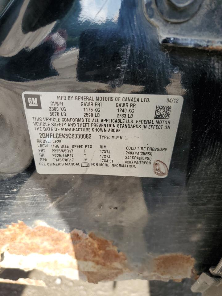 2GNFLCEK5C6330085 2012 Chevrolet Equinox Ls