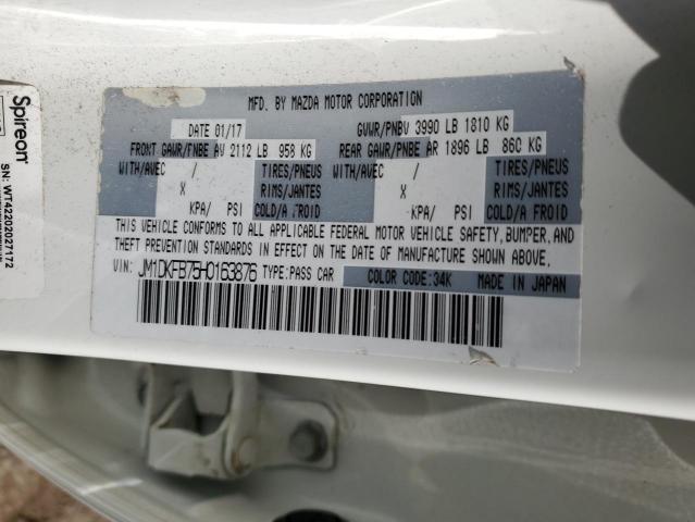 2017 Mazda Cx-3 Sport VIN: JM1DKFB75H0163876 Lot: 58170114