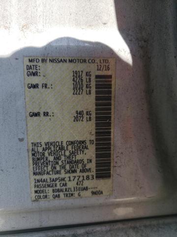 2017 NISSAN ALTIMA 2.5 - 1N4AL3AP5HC177183