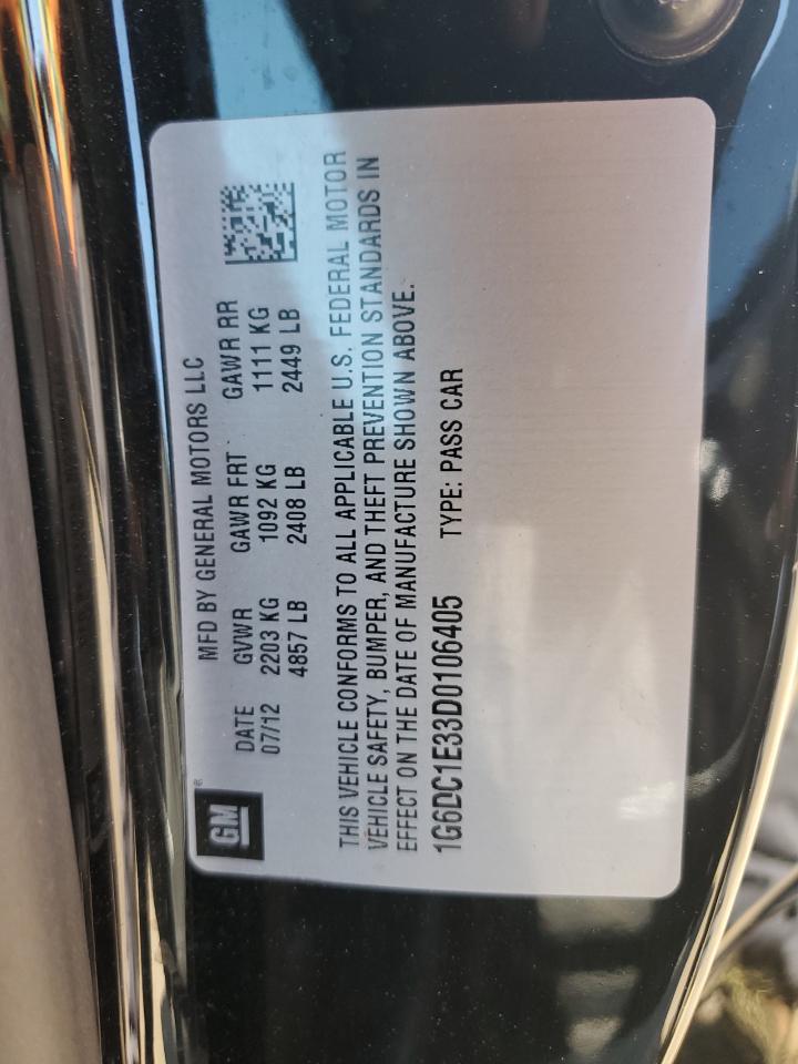 1G6DC1E33D0106405 2013 Cadillac Cts