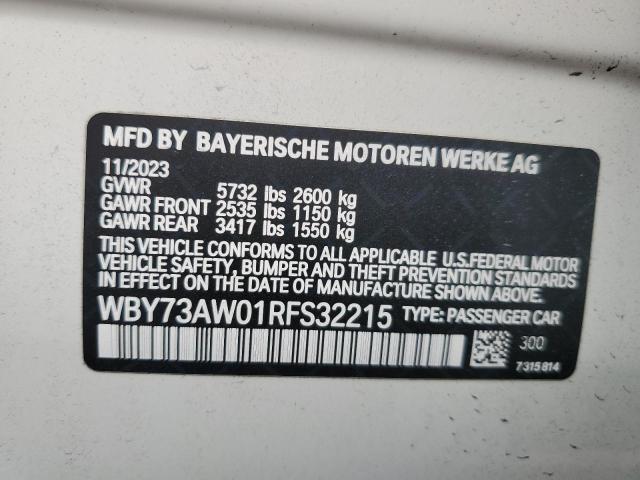 VIN WBY73AW01RFS32215 2024 BMW I4, Edrive 40 no.13