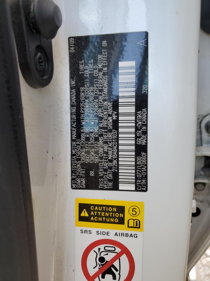 2T2BK1BA8AC011037 2010 Lexus Rx 350