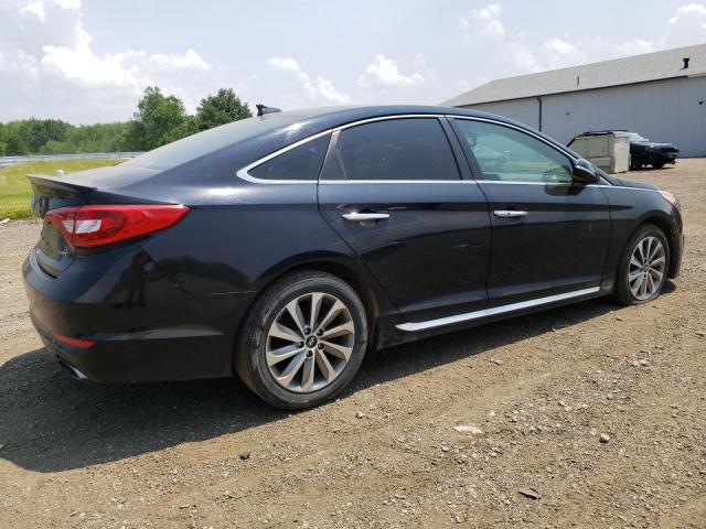 HYUNDAI SONATA SPO 2017 black sedan 4d gas 5NPE34AF2HH504667 photo #4